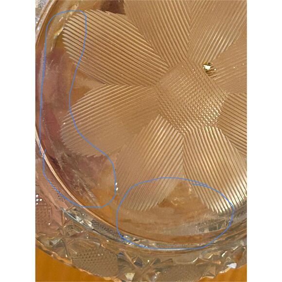 American Brilliant Period ABP Cut Crystal Flower Scalloped Sugar Bowl (5352) - Picture 8 of 10